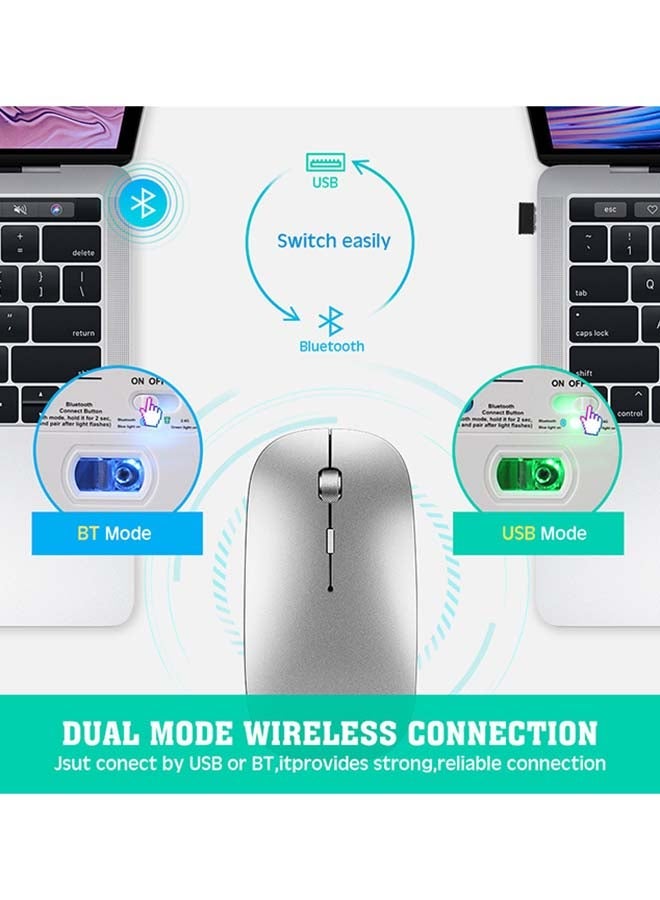 Loquat Wireless Mouse Silver - Image 5