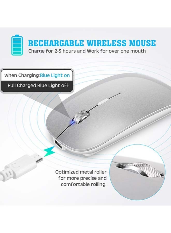 Loquat Wireless Mouse Silver - Image 2