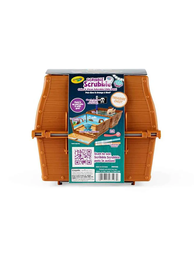 كرايولا Scribble Scrubbie Glow  Ocean Treasure Chest