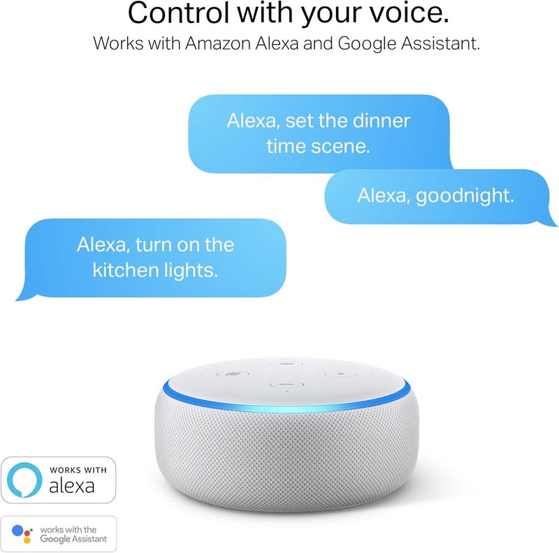 Kasa Smart موزع الطاقة Plug Power KP303، واقي من زيادة التيار مع 3 مآخذ ذكية قابلة للتحكم بشكل فردي و 2 منفذ USB، يعمل مع أليكسا و Google Home، بدون حاجة إلى محور، أبيض - Image 5