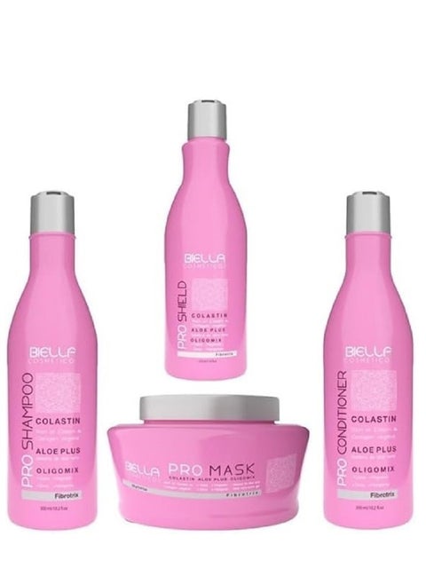An advanced hair care kit that includes proteins extracted from natural ingredients that deeply nourish the hair, making its strands have the required strength and elasticity.