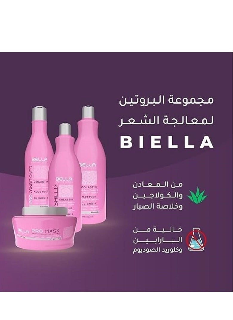 An advanced hair care kit that includes proteins extracted from natural ingredients that deeply nourish the hair, making its strands have the required strength and elasticity.