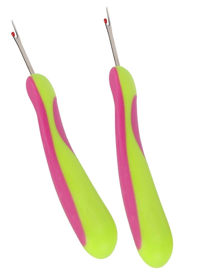 Fdit 2Pcs Sewing Seam Rippers, Ergonomic Grip Stitch Unpicker, Handy Sewing Seam Thread Remover for Sewing Crafting Removing Hems & Seams - Image 3