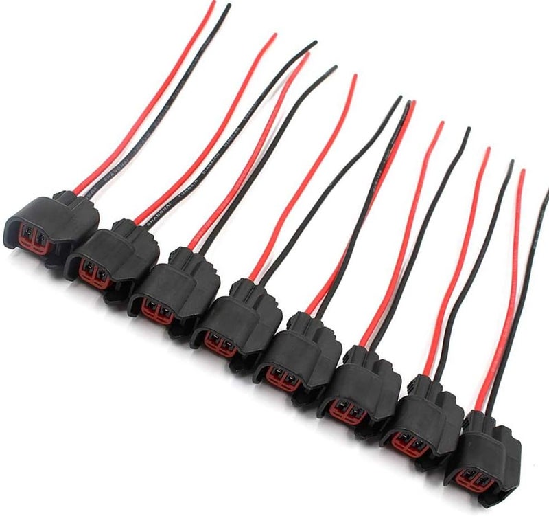 DSkoiph 8 Pcs Fuel Injector Connector Pigtail Wire EV6 EV14 USCAR Fit for Dodge LS2 LS3 GM Ford - Image 2