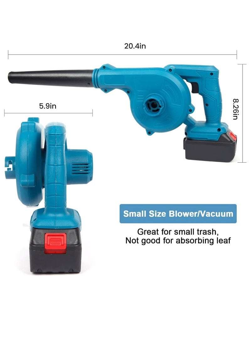 Meetion Leaf Blower, Cordless Leaf Blower with Battery & Charger, 2-in-1 Electric Leaf Blower & Vacuum (Blower with 1 Battery, 2 Pin Adapter)  - Image 5