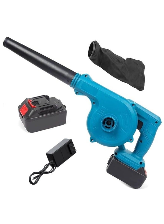 Meetion Leaf Blower, Cordless Leaf Blower with Battery & Charger, 2-in-1 Electric Leaf Blower & Vacuum (Blower with 1 Battery, 2 Pin Adapter)  - Image 1