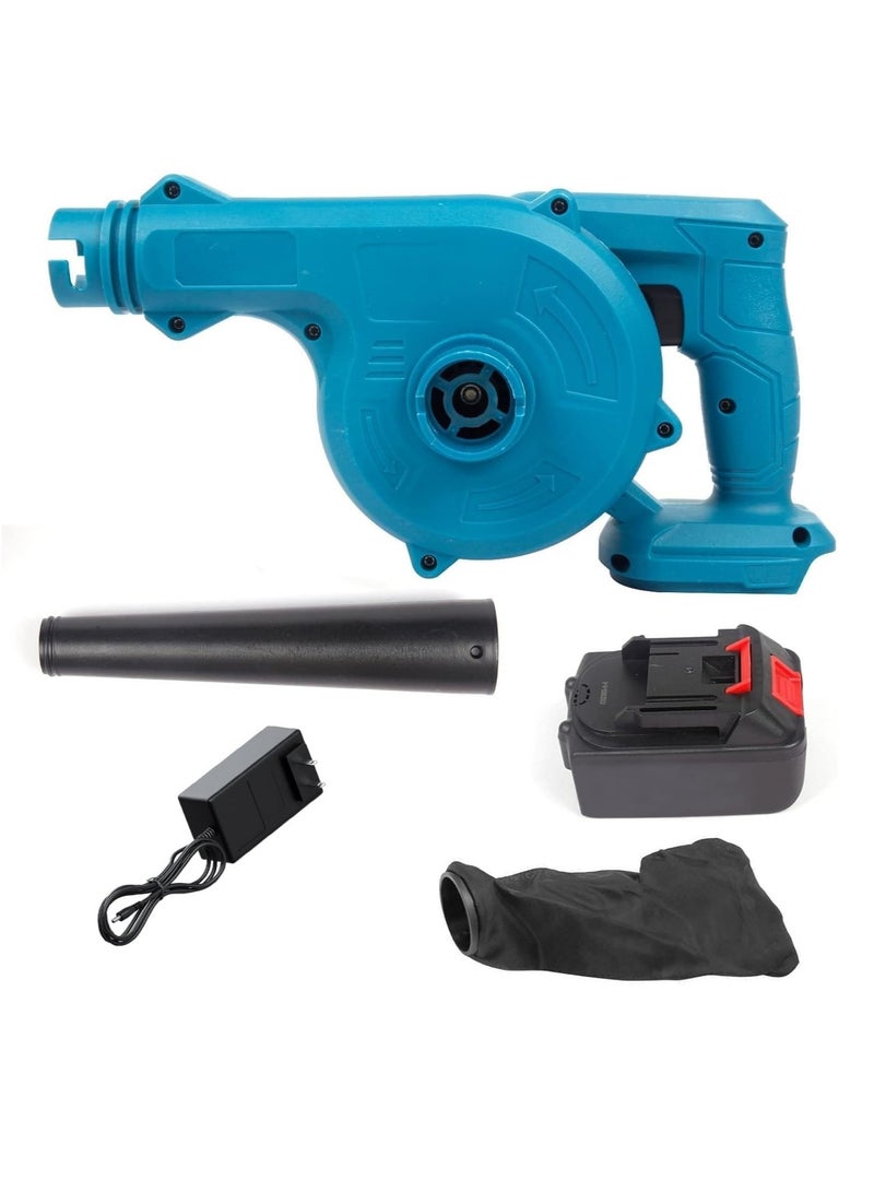 Meetion Leaf Blower, Cordless Leaf Blower with Battery & Charger, 2-in-1 Electric Leaf Blower & Vacuum (Blower with 1 Battery, 2 Pin Adapter)  - Image 4