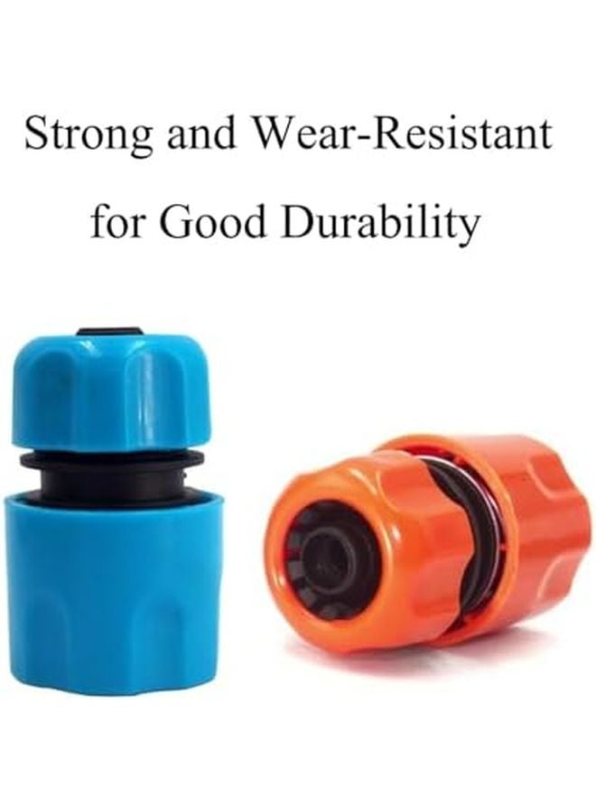 Blue Garden Hose Quick Connect Fitting 1 2 Inch Plastic Thread Connector Repair - Image 5