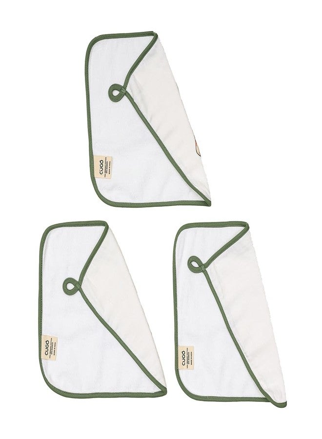 Cugo Organic Baby Washcloths - Soft, Absorbent, and Reusable Face Towels for Newborns - 3-Pack, Animal Kingdom Design, Gentle on Baby's Skin - Image 5