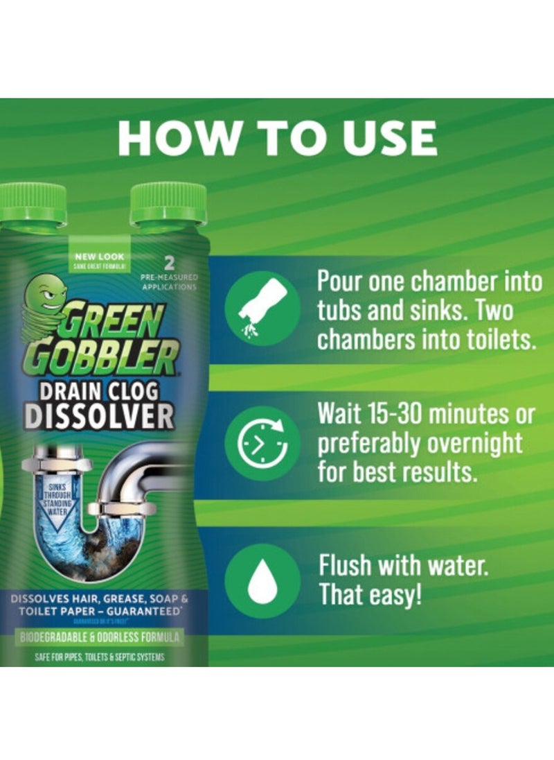GREEN GOBBLER - Green Gobbler Biodegradable and Odourless Formula Drain Clog Dissolver 916ml - Image 1