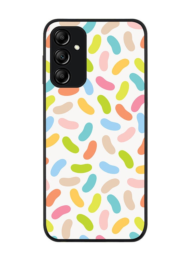 Stylizedd Rugged Black edge case for Samsung Galaxy A14 4G/5G Slim fit Soft Case Flexible Rubber Edges Anti Drop TPU Gel Thin Cover - Jelly Beans - Image 1