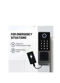 StarDY Waterproof TTLOCK Bluetooth App/Smart Outdoor Lock, Double Side Fingerprint Lock, Outdoor Gate, Digital Password, Remote App, Home Electronic Rim Lock  - Image 2