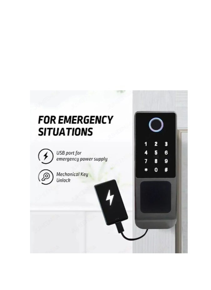 StarDY - Waterproof TTLOCK Bluetooth App/Smart Outdoor Lock, Double Side Fingerprint Lock, Outdoor Gate, Digital Password, Remote App, Home Electronic Rim Lock - Image 1