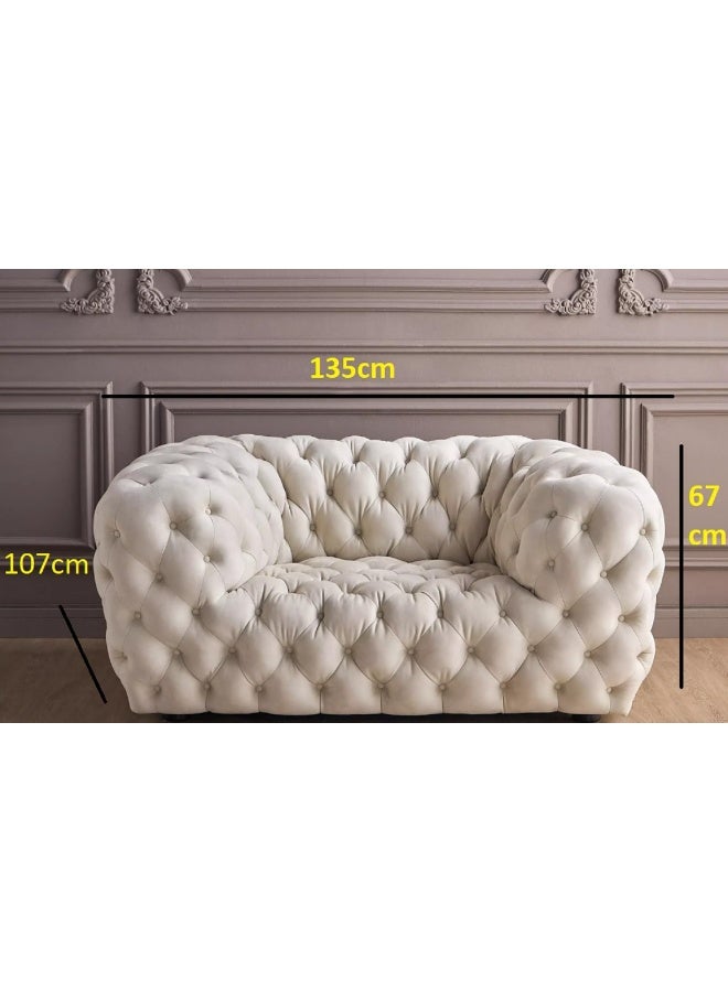 Generic Luxury Chester Moon Armchair  Timeless Quilted Design, Premium Comfort & Elegant Statement Piece for Modern & Classic Interior - Image 2