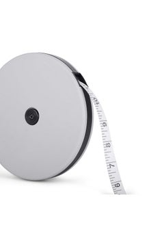 فريمانز شريط قياس الألياف الزجاجية الرمادية السحرية من FREEMANS FM50 - 50 متر / 165 قدم مع علبة ABS غير قابلة للكسر || مقبض آلية لف متينة وخطاف طرفي من الفولاذ || اللون الرمادي  - Image 5