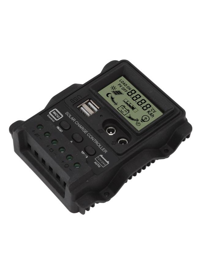 Thoraya K1688 Solar Charge Controller PWM Dual DC with Black Shell Solar Panel Regulator for Home 30A  - Image 3