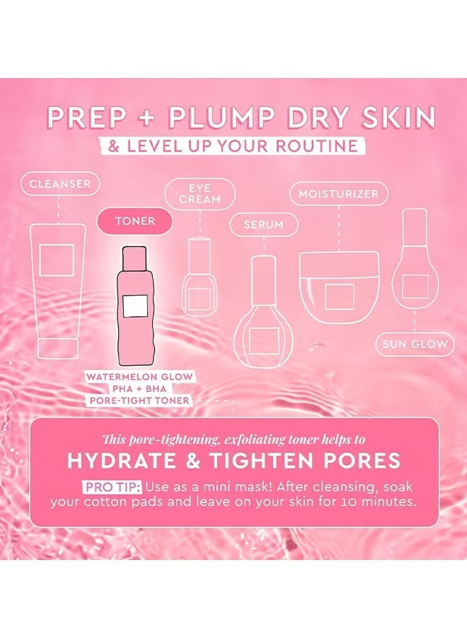 GLOW RECIPE Watermelon Glow PHA + BHA Pore-Tight Toner - Face Toner - Pore Minimizer & Gentle Facial Exfoliator For Tightening, Hydrating & Exfoliating - Glycerin, Watermelon & Cactus Water, 150ml - Image 5