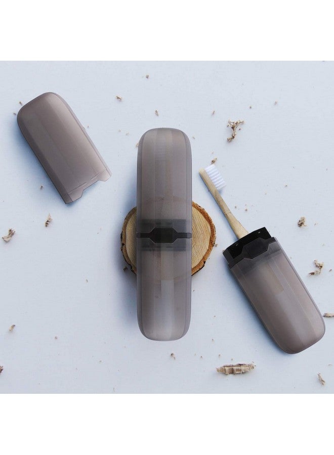 Yeeco Toothbrush Case 2 Packs, Transparent Black Toothbrush Travel Case, Plastic Toothbrush Holder Travel, 7.9”×2.1”×1.2” Portable Toothbrush Case for Traveling - Image 4