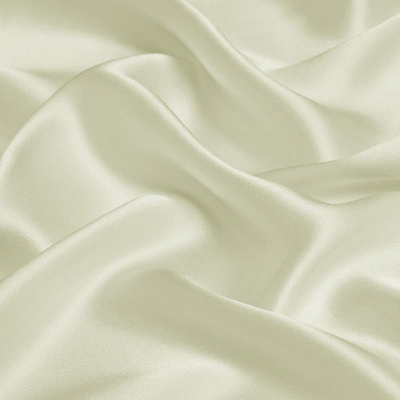 DPK Satin Fabric 44 Inch Width – Soft Shiny Plain Cloth for Dress Material, Gown, Blouse, Craft, Sewing(Milky White,2.2 M) - Image 4