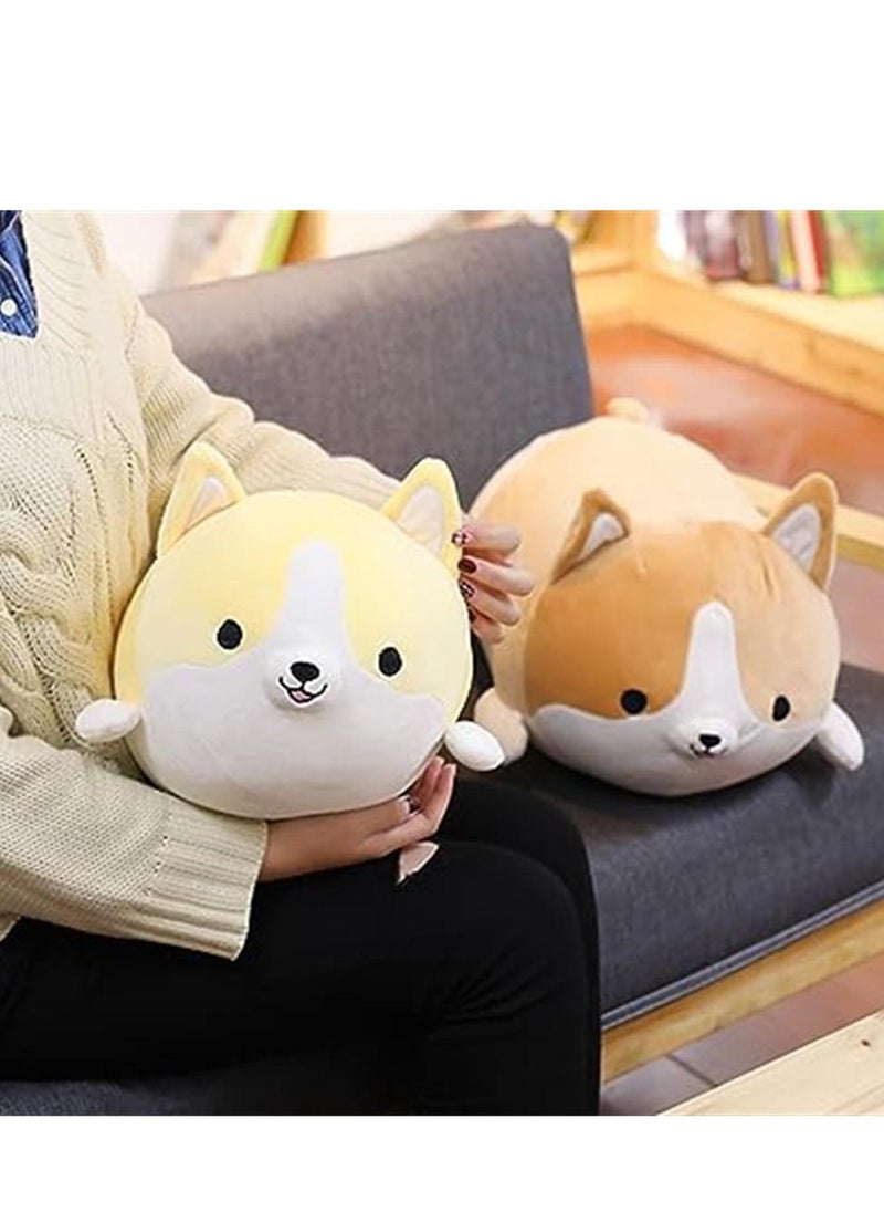 Corgi Dog Plush Pillow, Soft Cute Shiba Inu Akita Stuffed Animals Toy Gifts (Yellow, 11.8/19.6 in)  - Image 4