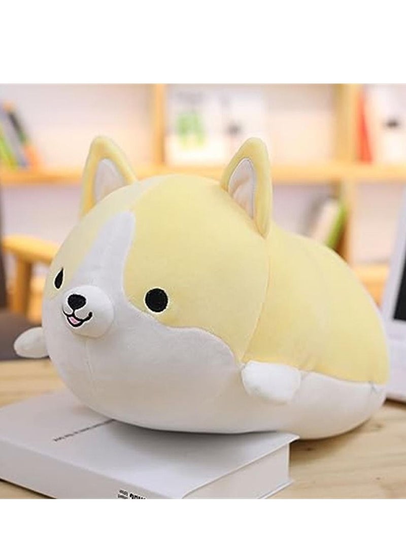 Corgi Dog Plush Pillow, Soft Cute Shiba Inu Akita Stuffed Animals Toy Gifts (Yellow, 11.8/19.6 in)  - Image 2