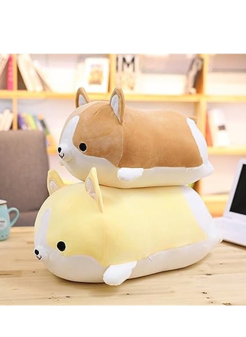Corgi Dog Plush Pillow, Soft Cute Shiba Inu Akita Stuffed Animals Toy Gifts (Yellow, 11.8/19.6 in)  - Image 3