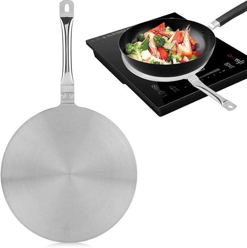 20cm Stainless Steel Heat Diffuser For Gas Induction Cooktops With Handle - Image 4