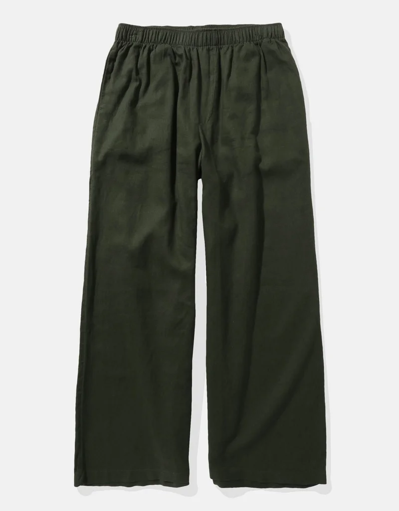 American Eagle  AE Linen-Blend Pull-On Pant for Women | Best Price UAE