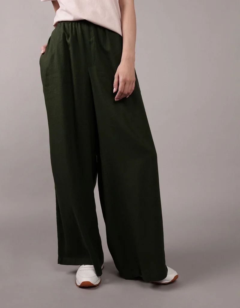 امريكان ايجل بنطلون سهل الارتداء من مزيج الكتان