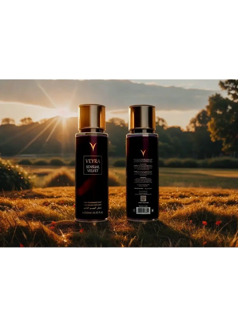 VEYRA VEYRA Sensual Velvet Fine Fragrance Mist, 250ml, Luxurious Body Mist with Earthy Notes  - Image 2