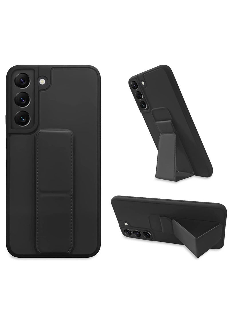 Samsung Galaxy S23 Plus Case with Kickstand and Magnetic Car Mount Vertical Horizontal Hand Strap Premium Silicone Multi-Function Phone Holder Grip