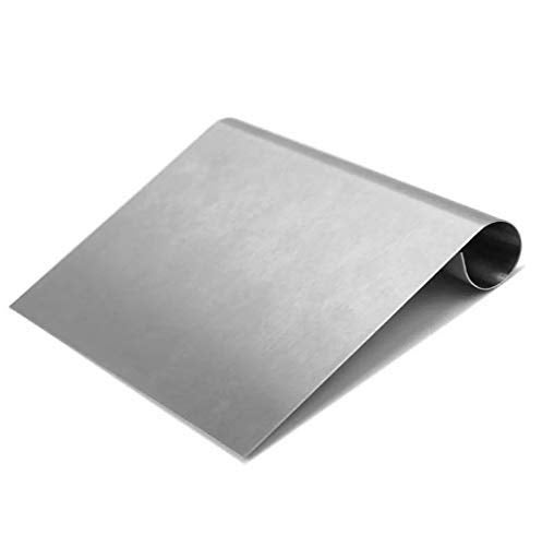 Grizzly Bench Scraper Chopper Stainless Steel Kitchen Food Scraper Icing Smoother Blade with Scale Cutting Knife. (S Steel) - Image 2