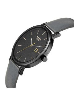 Sonata Round Shape Leather Band Analog Wrist Watch 7131NL04 - 42 mm - Black  - Image 3