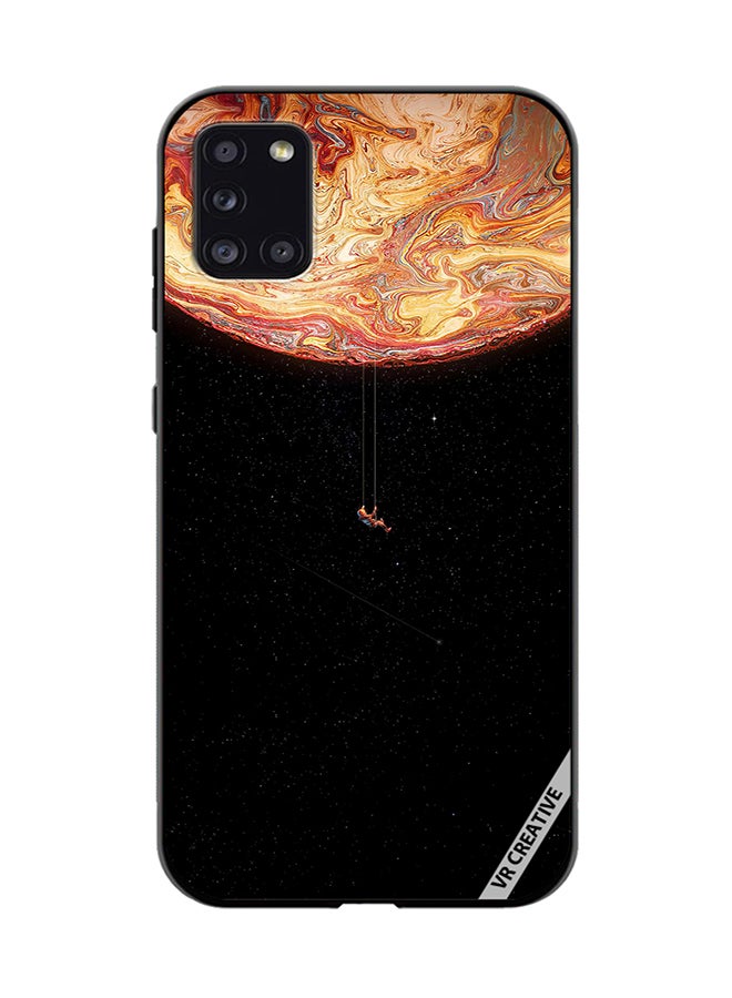 VR CREATIVE Protective Case Cover For Samsung Galaxy A31 Black Galaxy Design Multicolour - Image 1