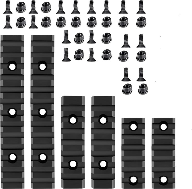 Gotical Store 5 Slots Aluminum Key mod Rail Section for Key mod Five Slots Key mod Rail Picatinnii Rail Section - Image 1
