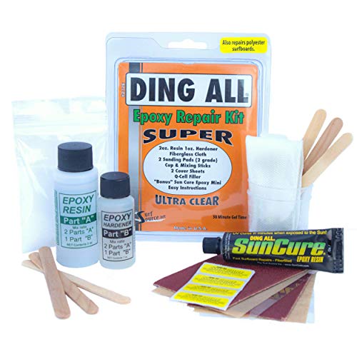 Ding All 3 Oz (84ml) Super Epoxy Repair Kit for Small to Medium Size Epoxy and Polyester Surfboards Repairs - Image 1