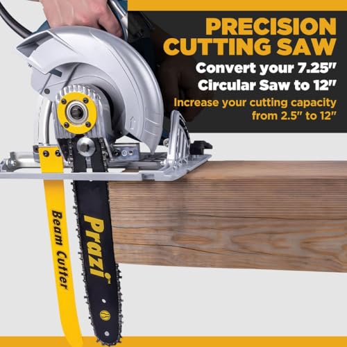 Prazi ملحق قاطع شعاع Prazi 12" للمنشار الدائري غير الحلزوني - نموذج PR2700 لمنشار دائري 7-1/4" ، غير حلزوني - شركة أمريكية - زيادة عمق القطع من 2-1/2" إلى 12" - Image 2