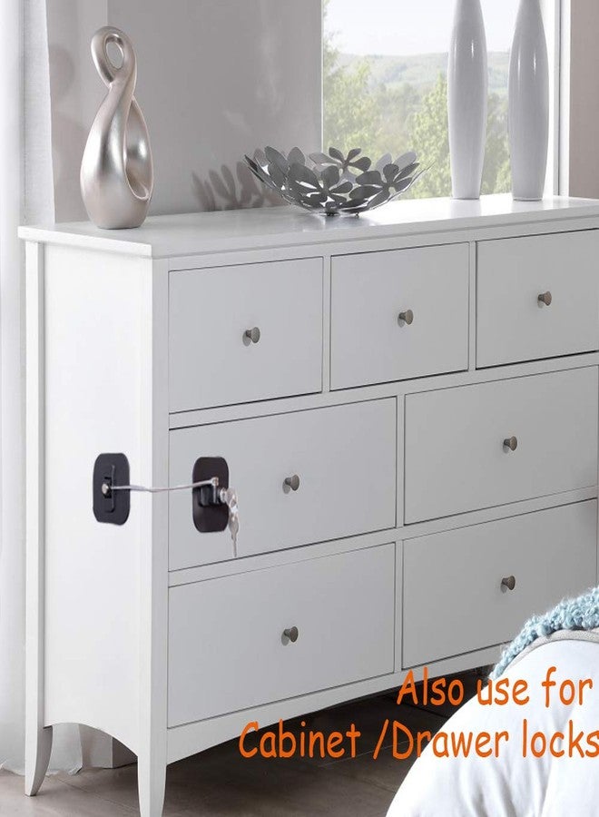 BAOWEIJD Refrigerator Lock,Fridge Lock with Keys,Freezer Lock and Refrigerator Lock for Child Proof,1Pack Black Fridge Lock - Image 5