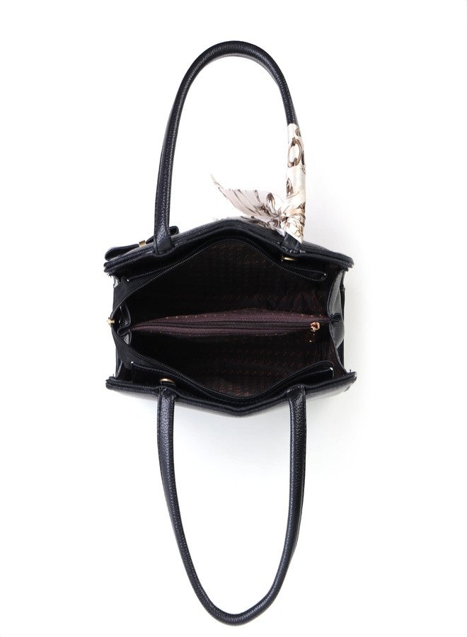 ROSS BROWN Women's Mono Solid Satchel Bag for Women | Satchel Handbag for Women | Ladies purse | Stylish Shoulder Bag | Handbag for women - Image 2