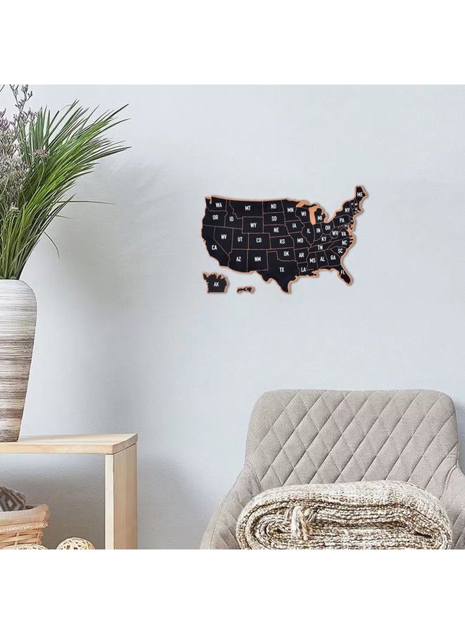 YCCYYCCY Frameless Cork Board Map of The United State, 14" X 11" Bulletin Boards for Walls, Travel Tracker Map for Office, School and Home (US-MAP-2636,NO) - Image 5