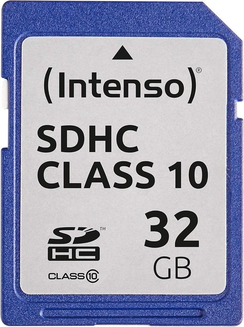Intenso SDHC Memory Card, Class 10, 32 GB, Blue - Image 1
