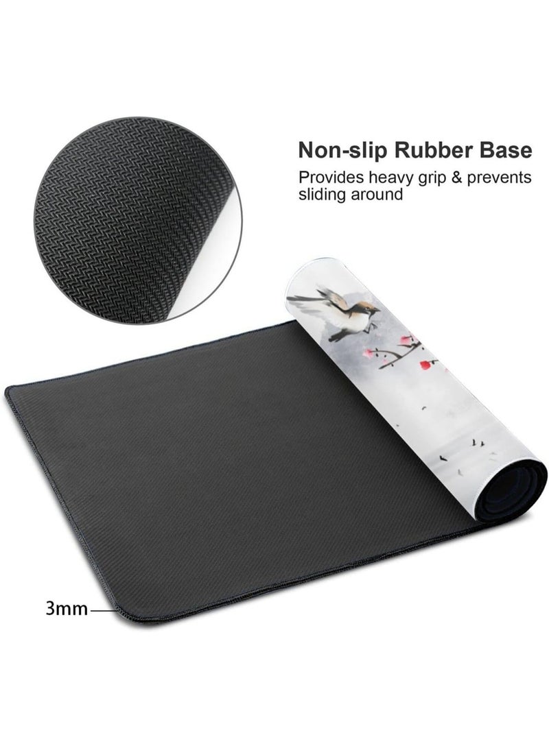 Beauenty Large Desk Mouse Pad, Waterproof Gaming Mouse Pad, 800 x 300 x 3mm,  Gaming Mouse Pad, XXL Desk Mat, Non-Slip Desk Mat, XL Gaming Mouse Pad, Thick Rubber Desk Pad Mouse Pad, Suitable for Gaming, Office, and Home Use - Image 2