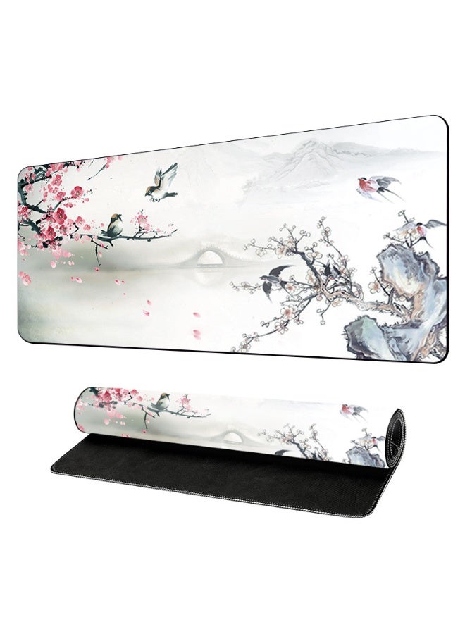 Beauenty Large Desk Mouse Pad, Waterproof Gaming Mouse Pad, 800 x 300 x 3mm,  Gaming Mouse Pad, XXL Desk Mat, Non-Slip Desk Mat, XL Gaming Mouse Pad, Thick Rubber Desk Pad Mouse Pad, Suitable for Gaming, Office, and Home Use - Image 1