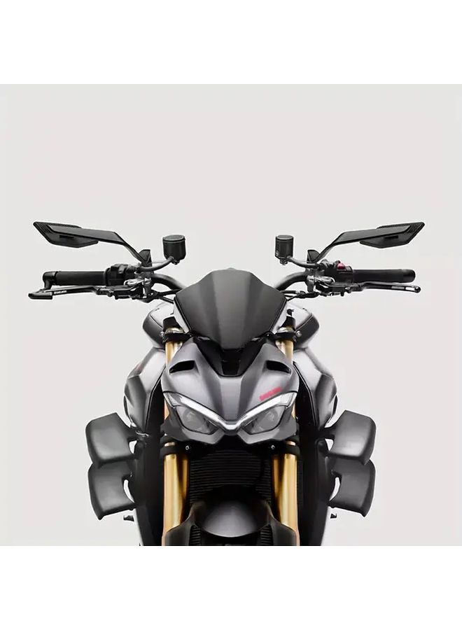 Wide Angle White Rearview Mirror Set With Tools For Motorcycles ATVs Scooters - Image 4
