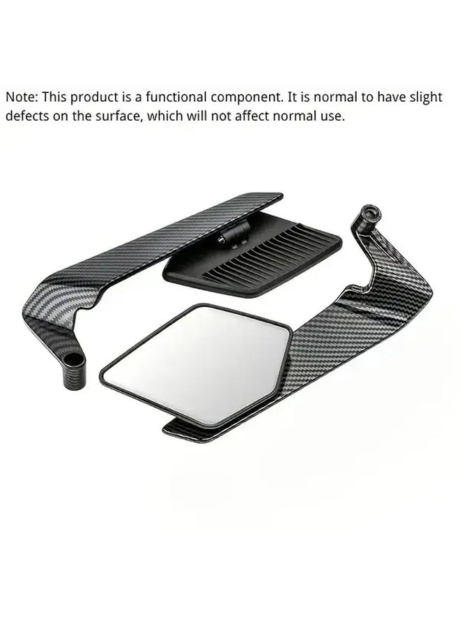 Wide Angle White Rearview Mirror Set With Tools For Motorcycles ATVs Scooters - Image 3