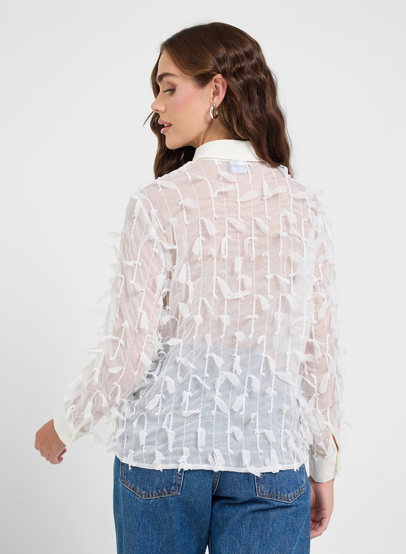 Ginger Embellished Button Down Classic Shirt - Image 2
