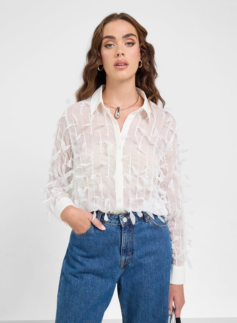 Ginger Embellished Button Down Classic Shirt - Image 1