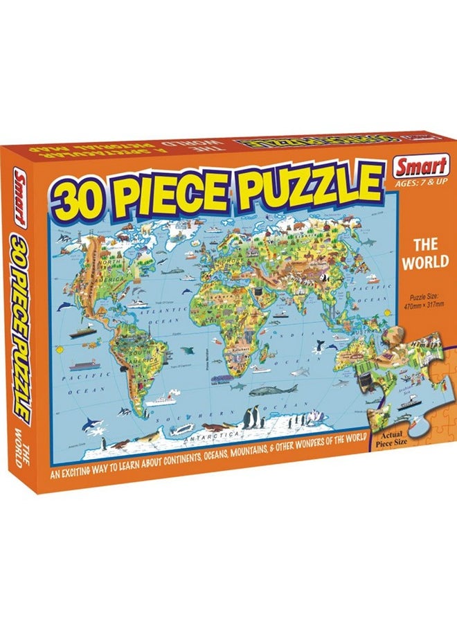 Smart - Smart Kid The World Puzzle (Multi-Color, 30 Pieces) - Image 1