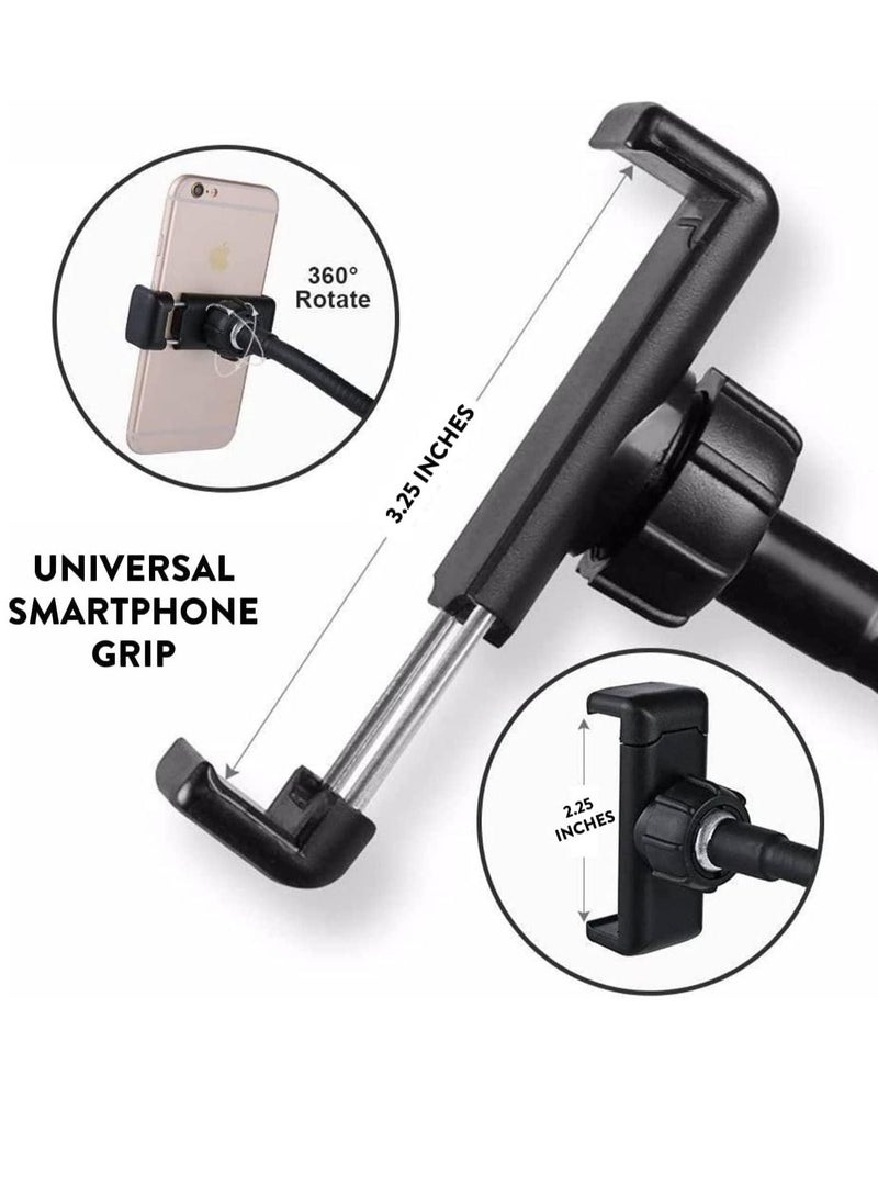 Professional Live stream Selfie Ring Light with mobile Phone Holder Stand for Live StreamMakeup , - Image 3