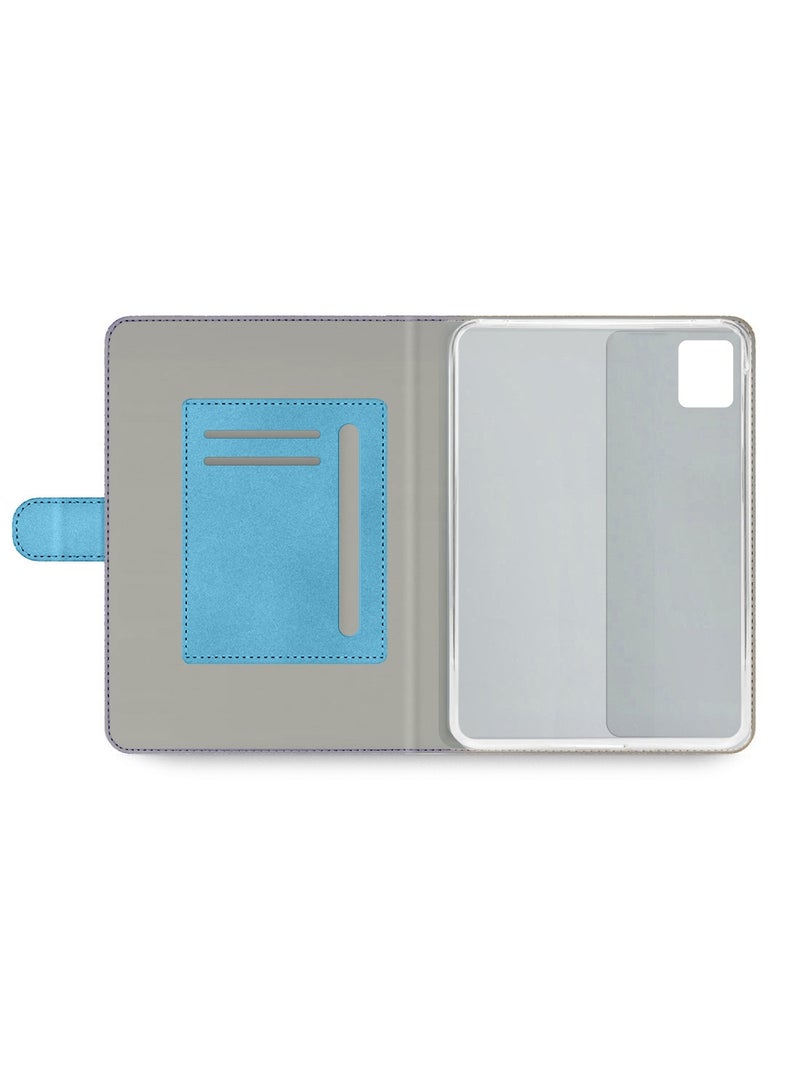 OMAKER Lenovo Tab M11 2024 (11 inch) PU Leather Magnetic Closure Flip Case Cover (TCFPSR) - Sea Green - Image 3